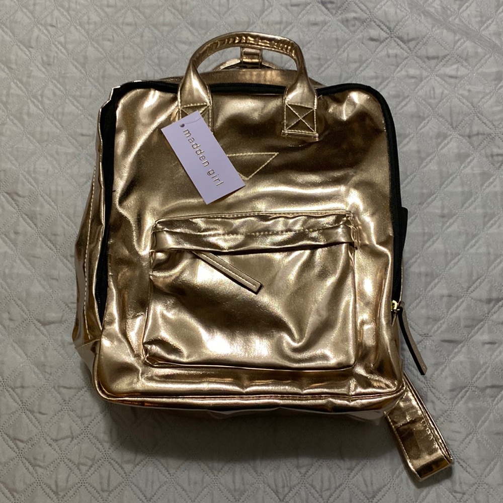 NWT Madden Girl Backpack - Gold